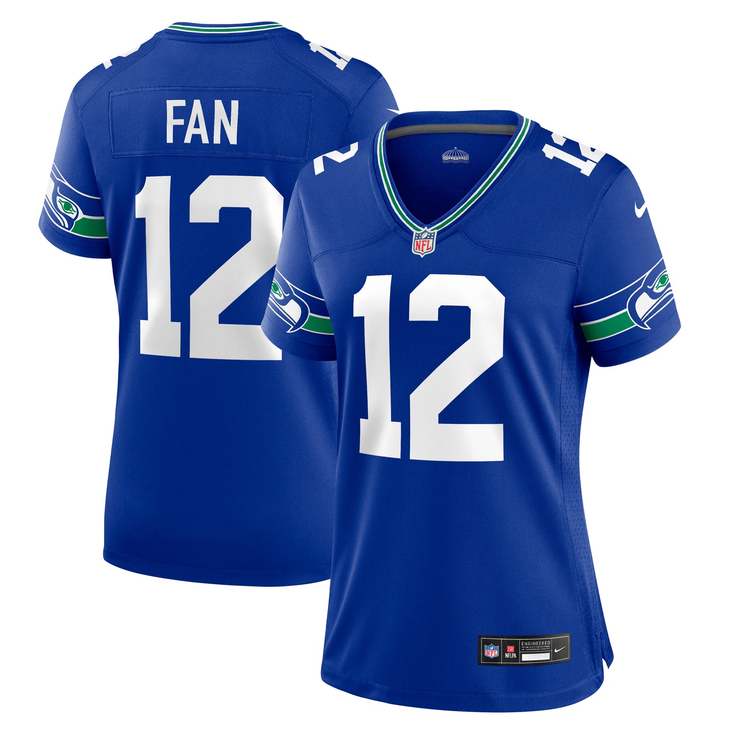 Women's Nike 12s Royal Seattle Seahawks Player Jersey