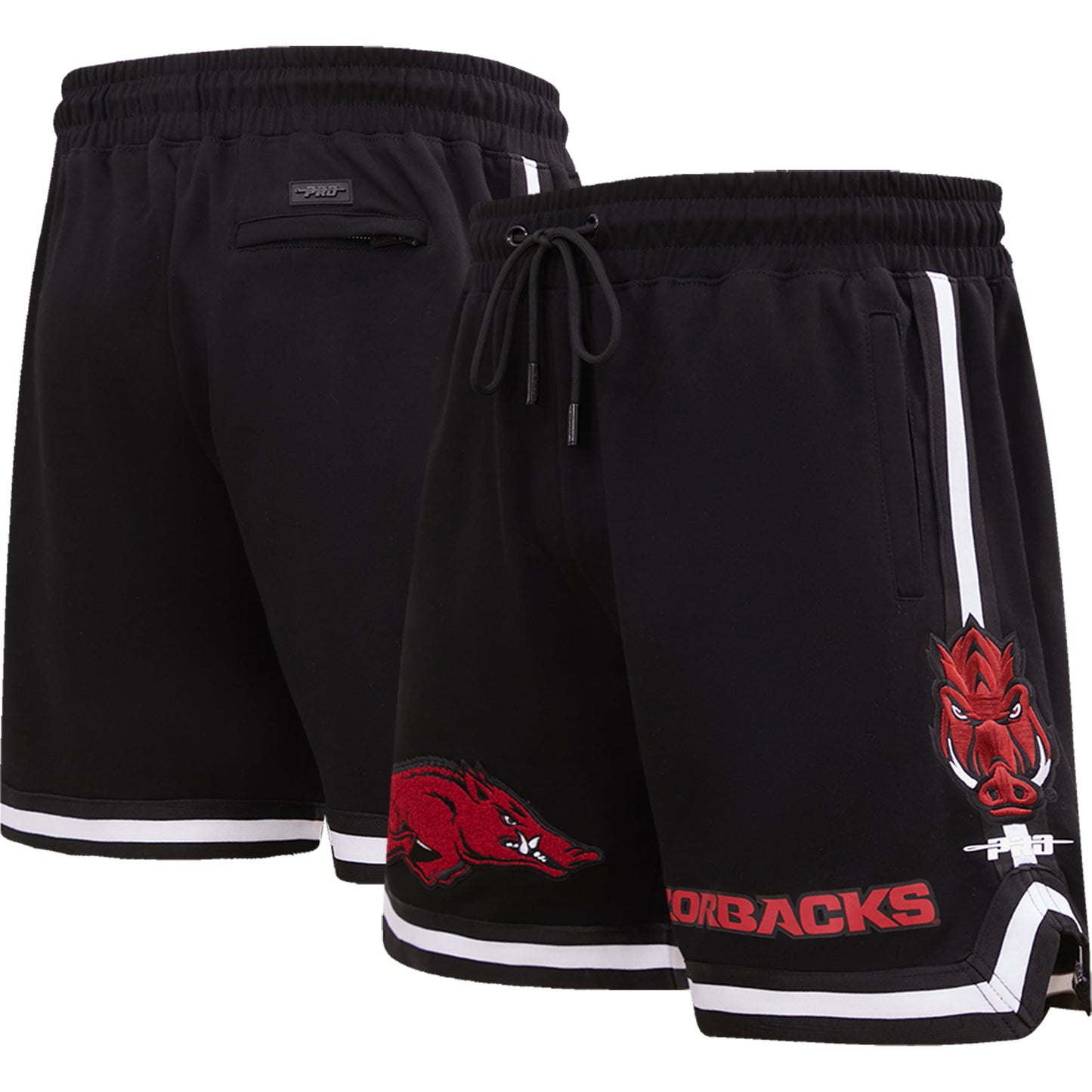 Men's Pro Standard Black Arkansas Razorbacks Classic Shorts