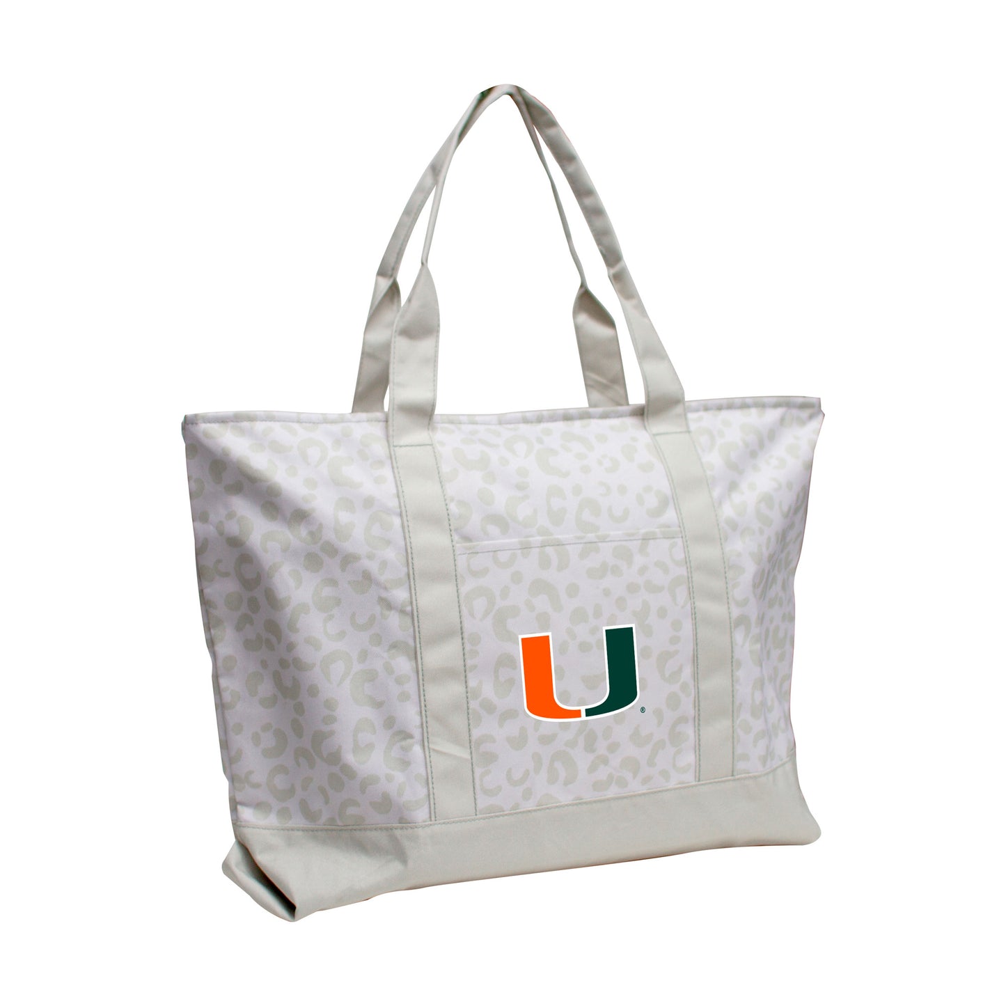 Miami Hurricanes Leopard Pattern Tote