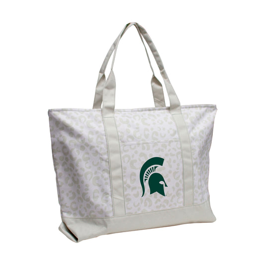 Michigan State Spartans Leopard Pattern Tote