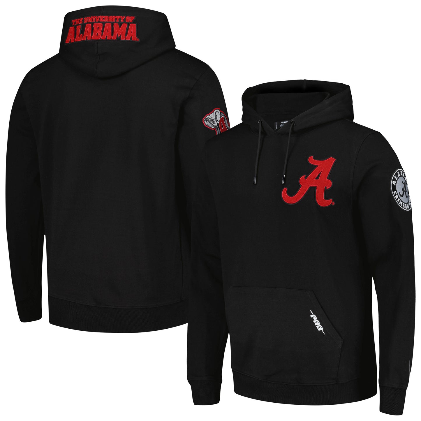 Men's Pro Standard Black Alabama Crimson Tide Classic Pullover Hoodie