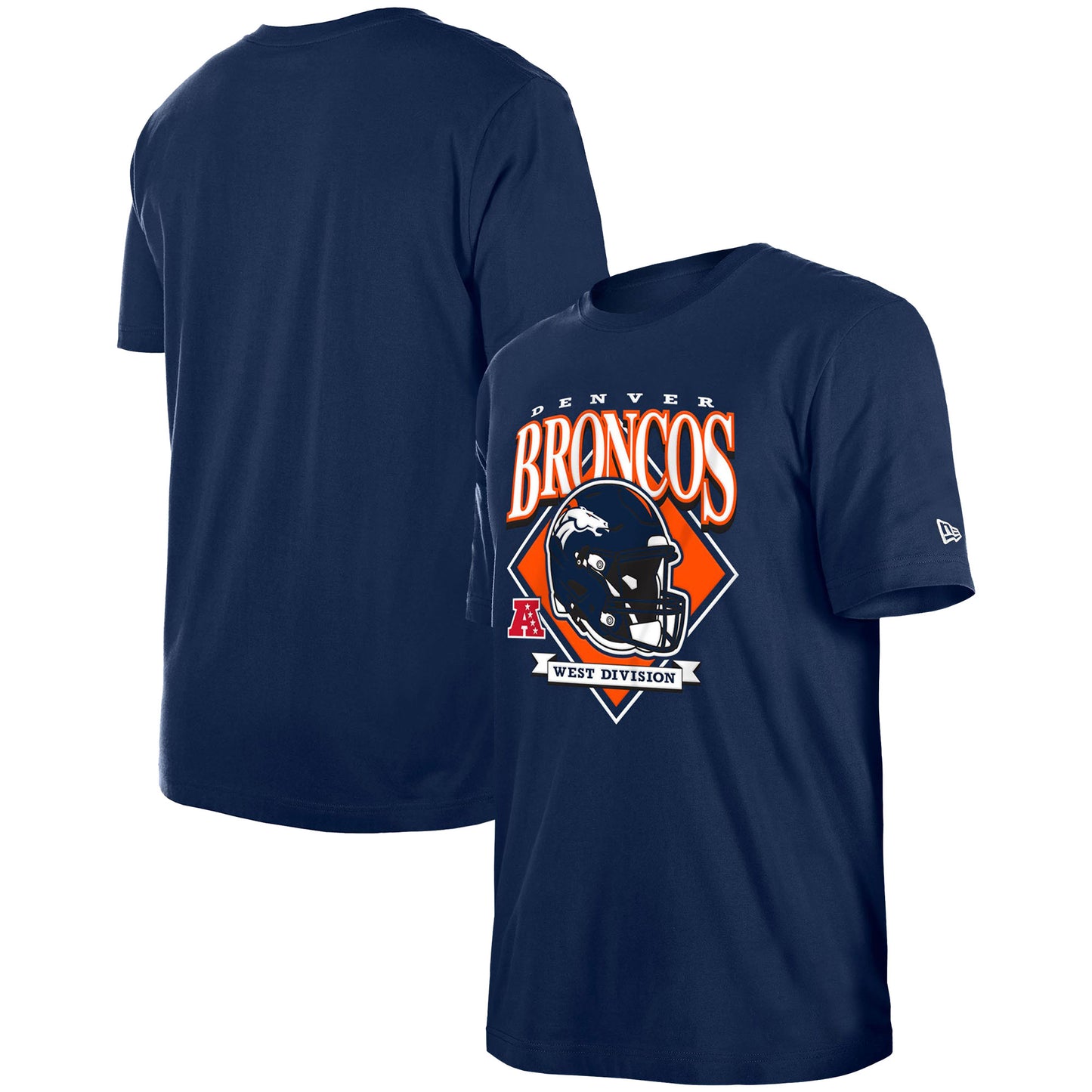 Men's New Era Navy Denver Broncos Team Logo T-Shirt