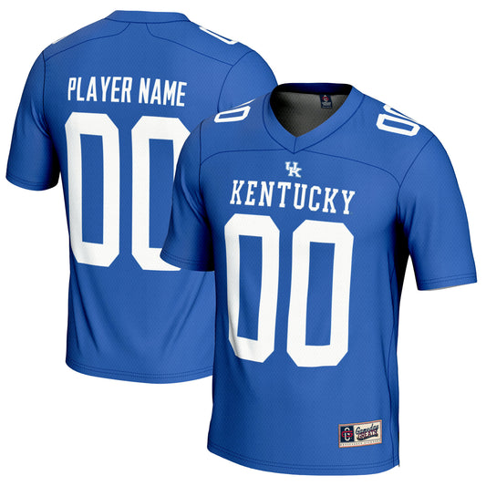 Men's GameDay Greats Royal Kentucky Wildcats NIL Pick-A-Player Football Jersey