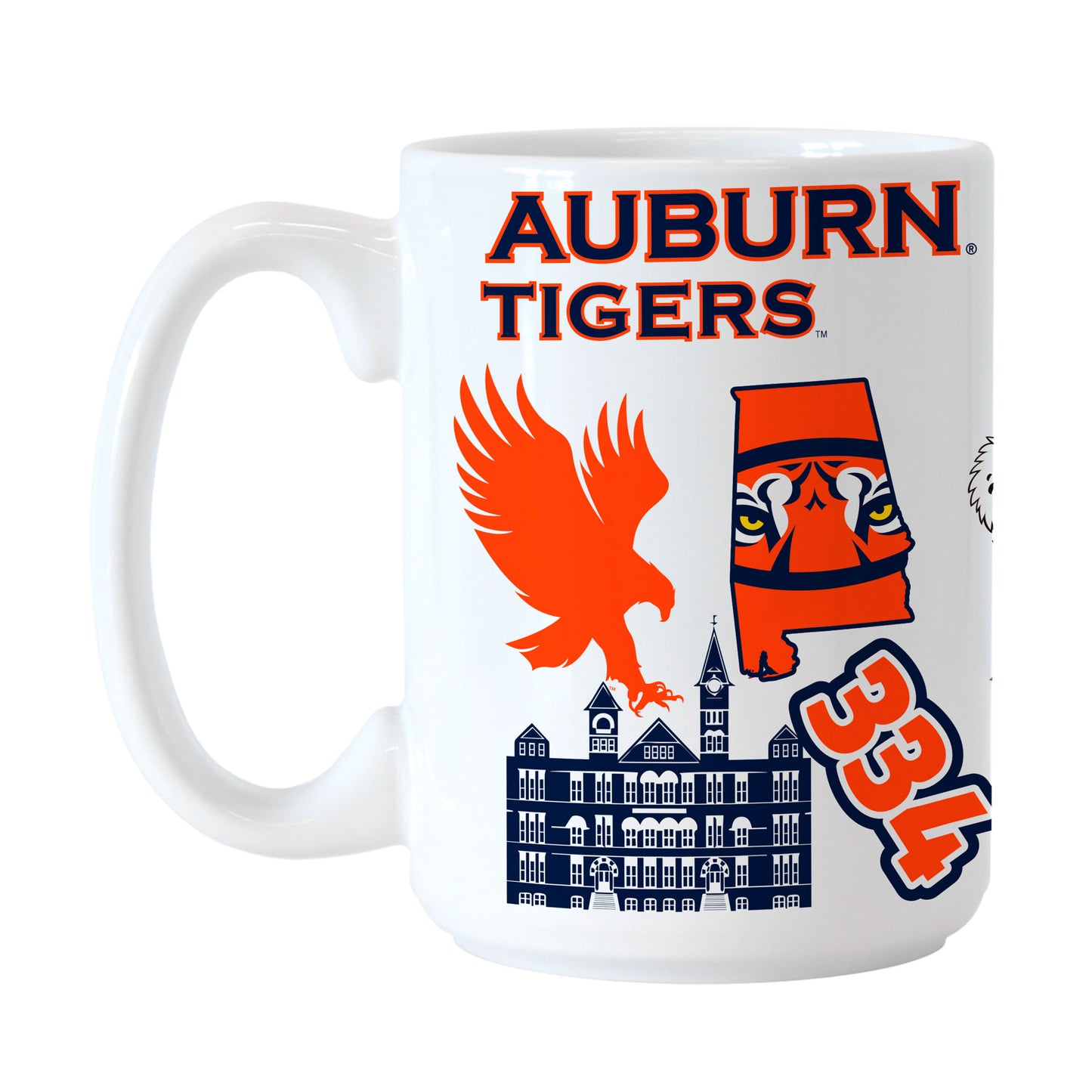 Auburn Tigers 15oz. Native Ceramic Mug