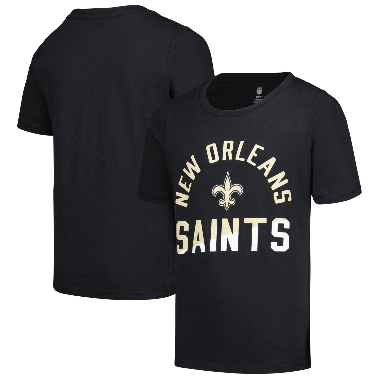 Youth Black New Orleans Saints Halftime T-Shirt