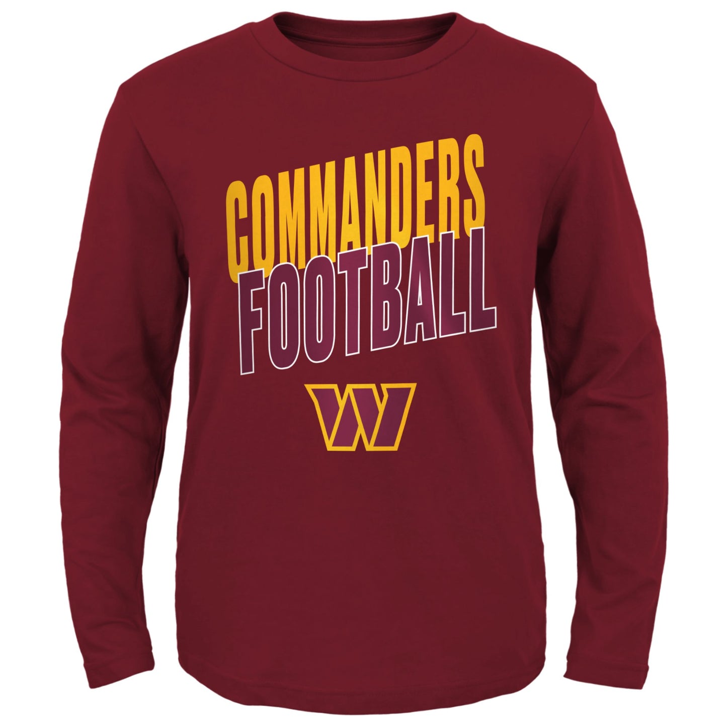 Youth Burgundy Washington Commanders Showtime Long Sleeve T-Shirt