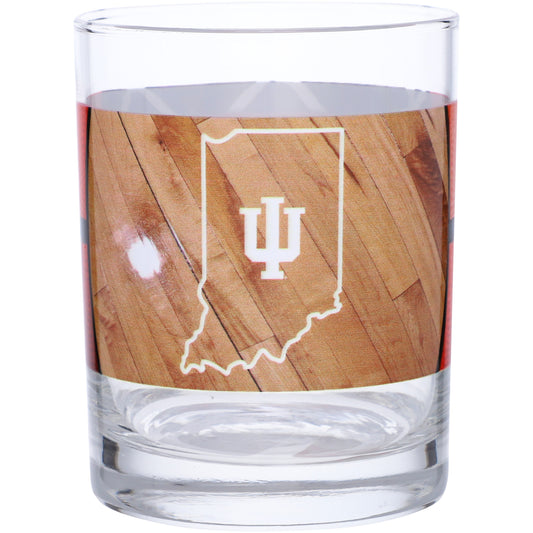 Indiana Hoosiers 14oz. Basketball Glass
