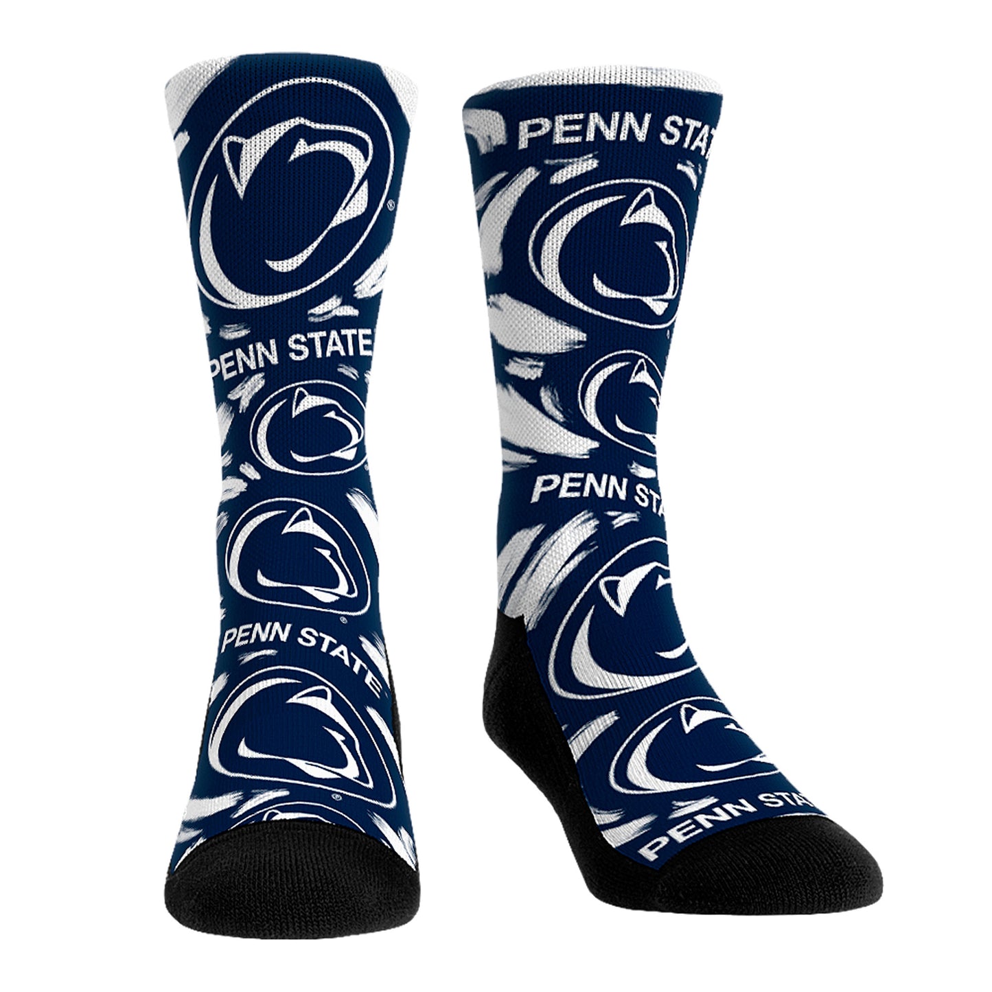 Unisex Rock Em Socks Penn State Nittany Lions Allover Logo & Paint Crew Socks