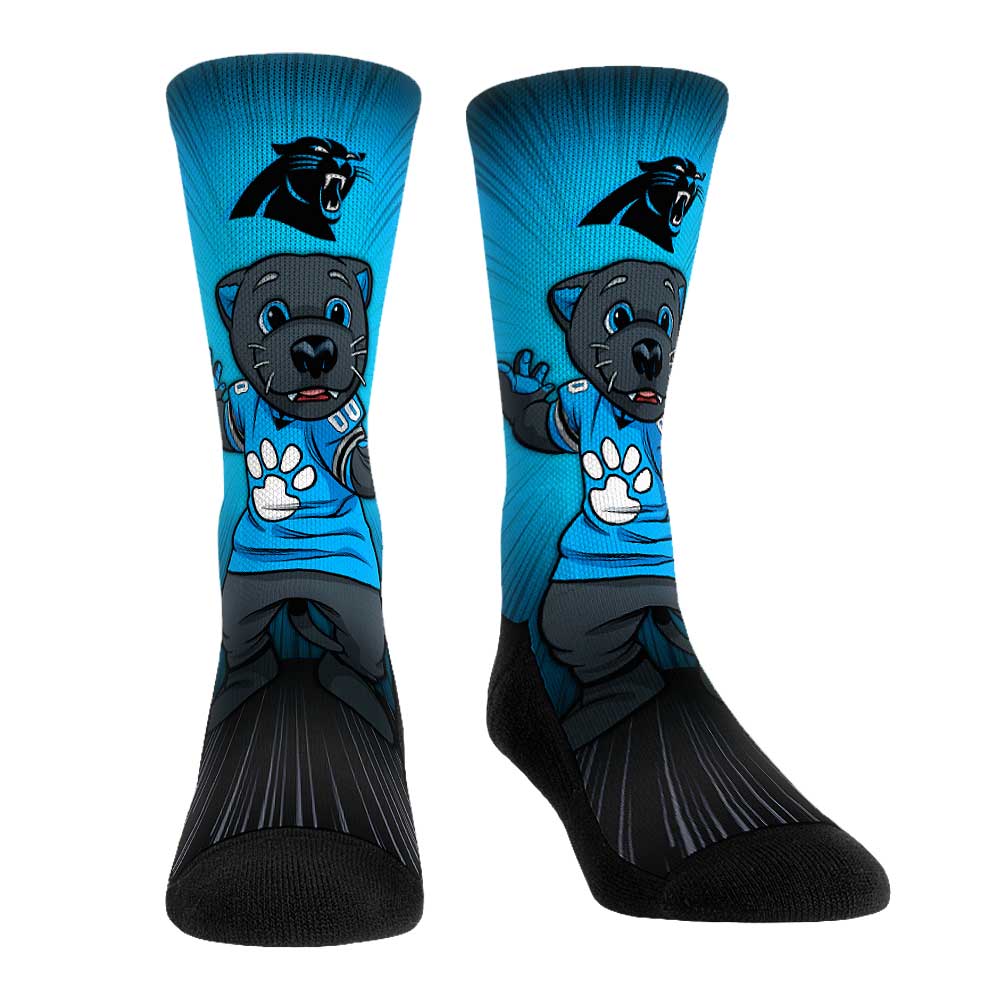 Rock Em Socks Carolina Panthers Mascot Pump Up Crew Socks