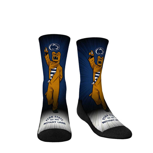 Youth Rock Em Socks Penn State Nittany Lions Mascot Pump Up Crew Socks