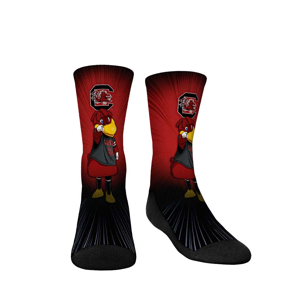 Youth Rock Em Socks South Carolina Gamecocks Mascot Pump Up Crew Socks