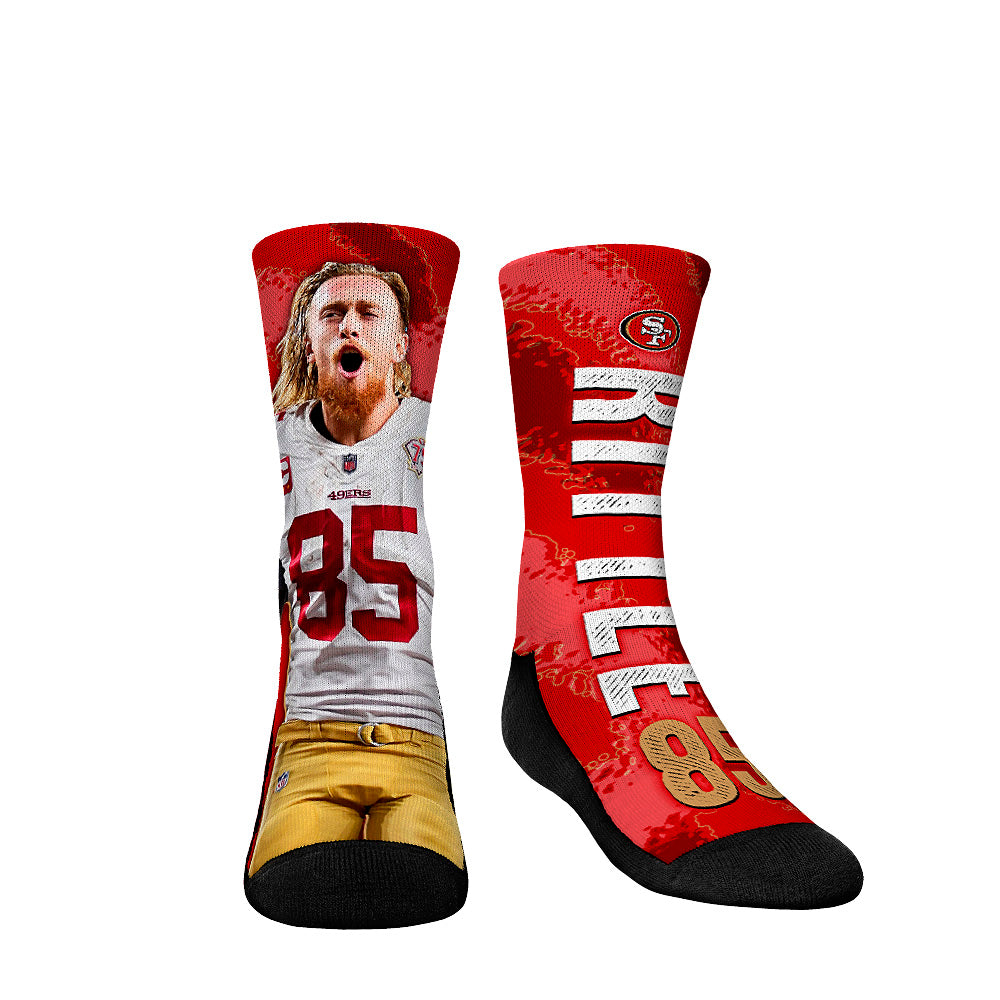 Youth Rock Em Socks George Kittle San Francisco 49ers Big Player Crew Socks