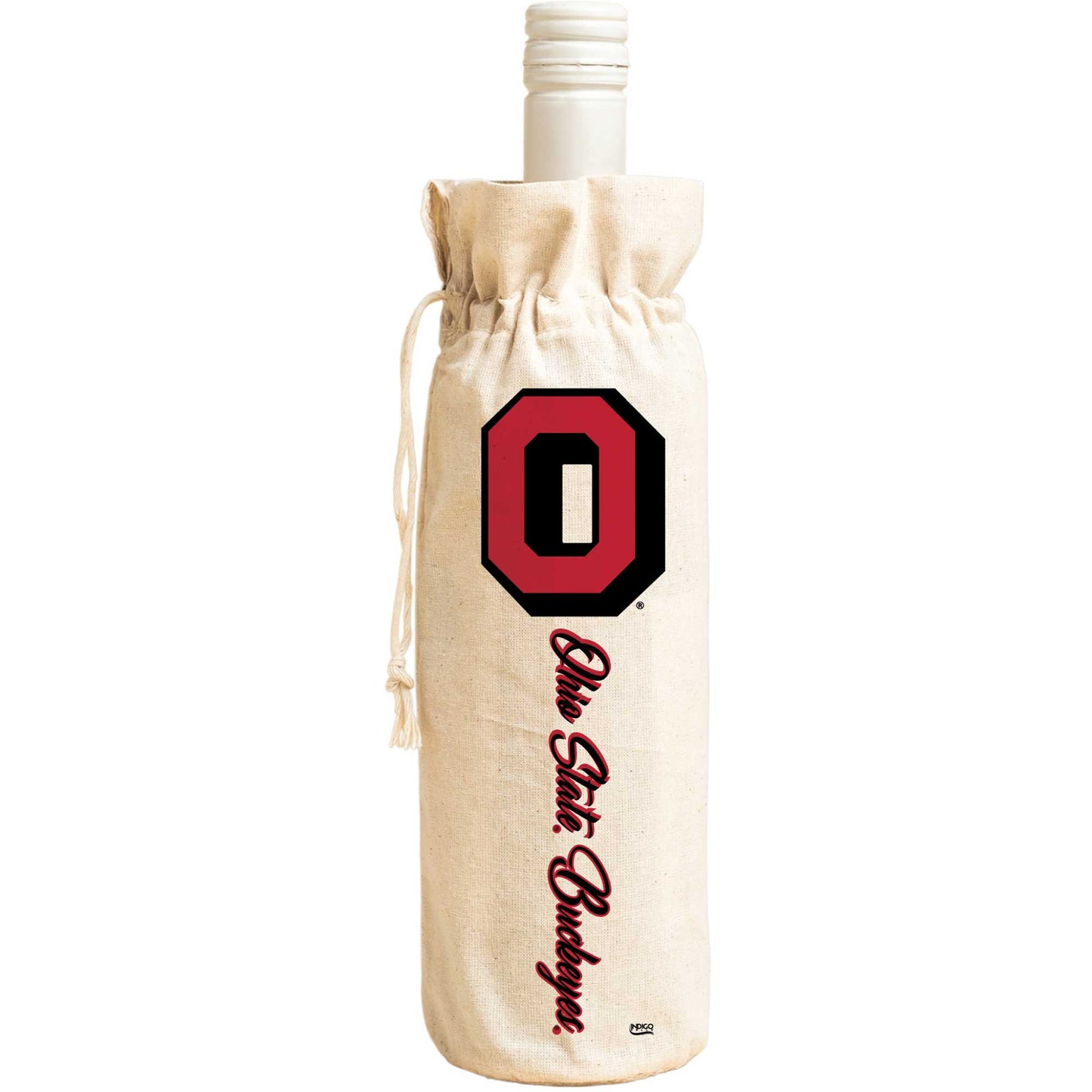 Ohio State Buckeyes Canvas Wine Tote