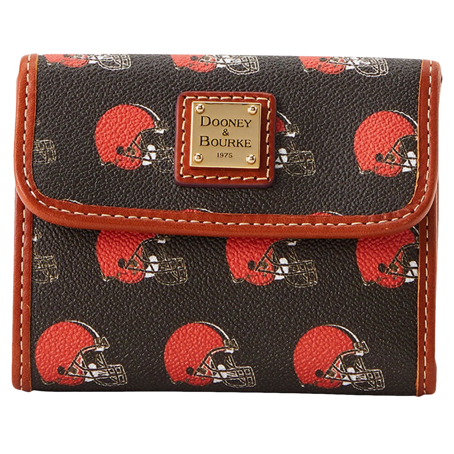 Dooney & Bourke Cleveland Browns Flap Credit Card Wallet