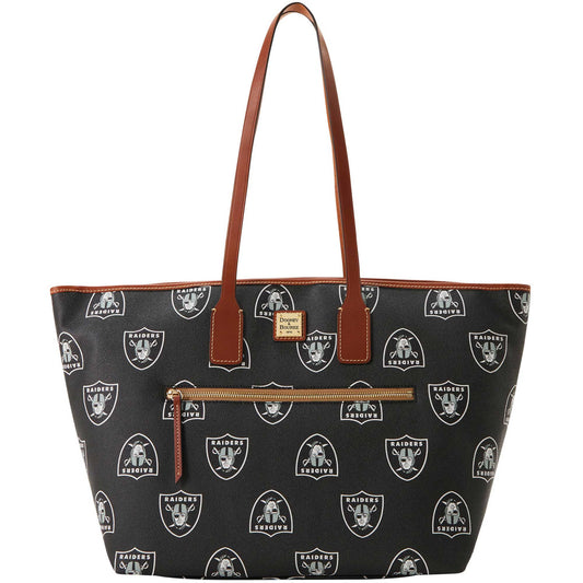 Dooney & Bourke Las Vegas Raiders Sporty Monogram Large Zip Tote Bag