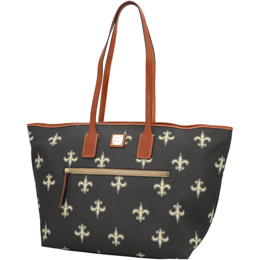 Dooney & Bourke New Orleans Saints Sporty Monogram Large Zip Tote Bag