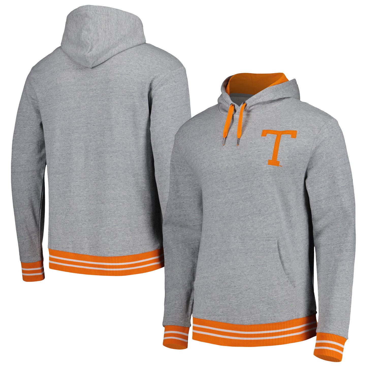 Men's Mitchell & Ness Heather Gray Tennessee Volunteers Pullover Hoodie