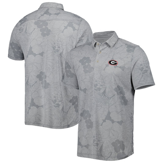 Men's Tommy Bahama Gray Georgia Bulldogs Big & Tall Miramar Blooms Polo