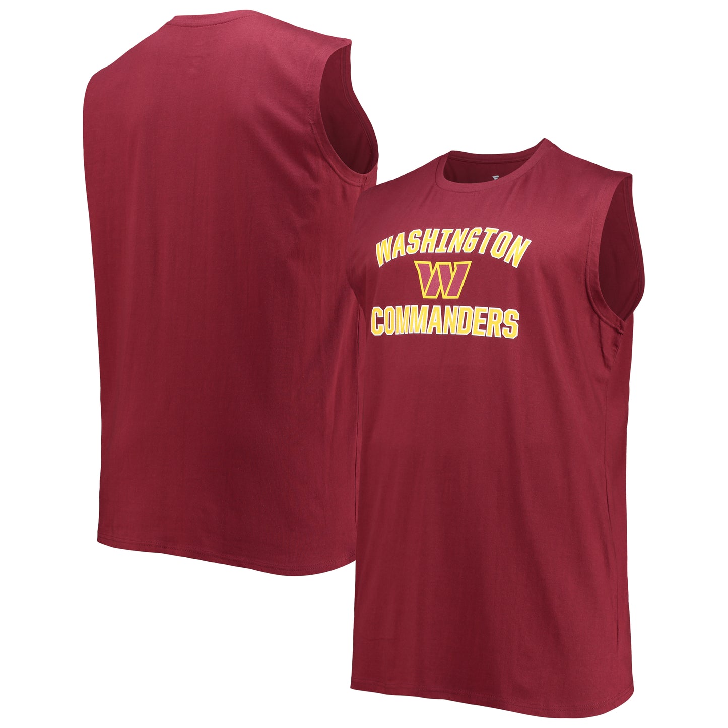 Men's Burgundy Washington Commanders Big & Tall Muscle Tank Top