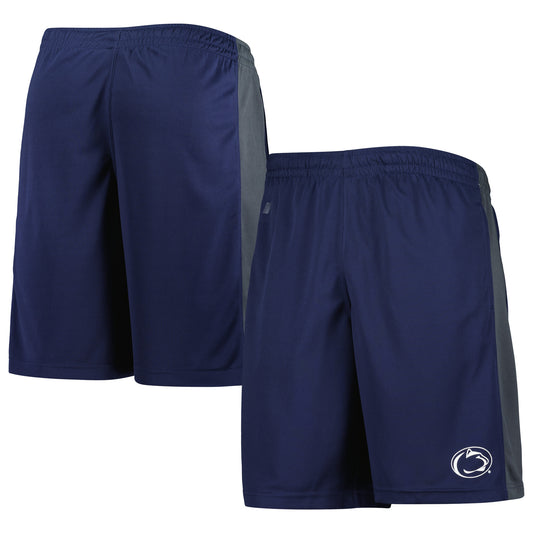 Men's Russell Navy Penn State Nittany Lions Colorblock Shorts