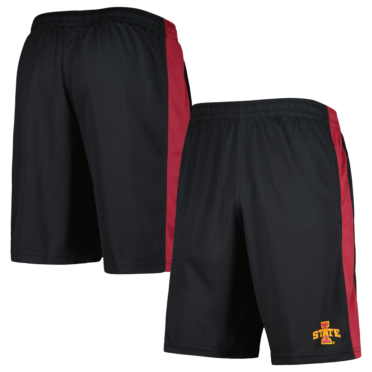 Men's Russell Black Iowa State Cyclones Colorblock Shorts