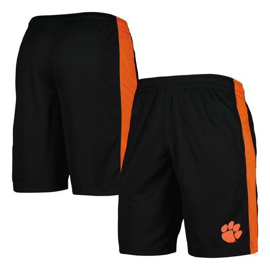 Men's Russell Black Clemson Tigers Colorblock Shorts