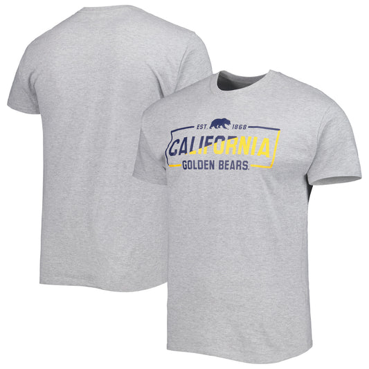 Men's Russell Heather Gray Cal Bears Team T-Shirt