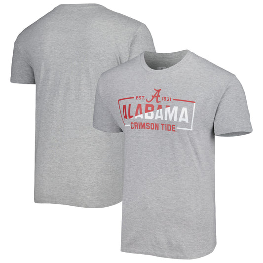 Men's Russell Heather Gray Alabama Crimson Tide Team T-Shirt