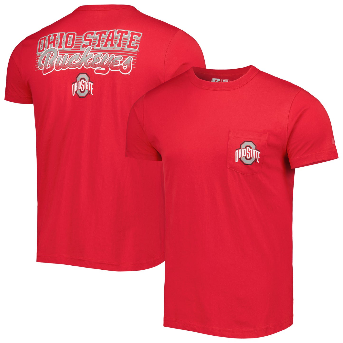 Men's Russell Scarlet Ohio State Buckeyes Athletic Fit Team T-Shirt