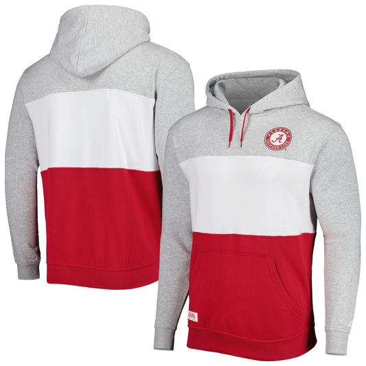 Men's Russell Heather Gray Alabama Crimson Tide Classic Pullover Hoodie