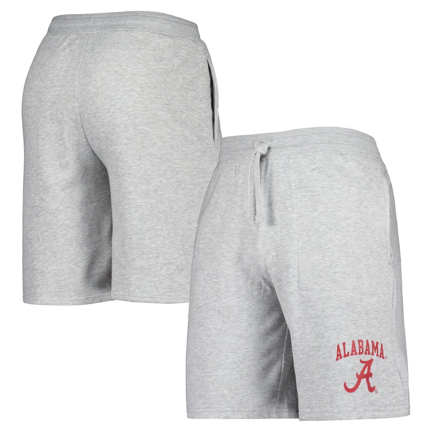 Men's Russell Heather Gray Alabama Crimson Tide Classic Pull It On Shorts