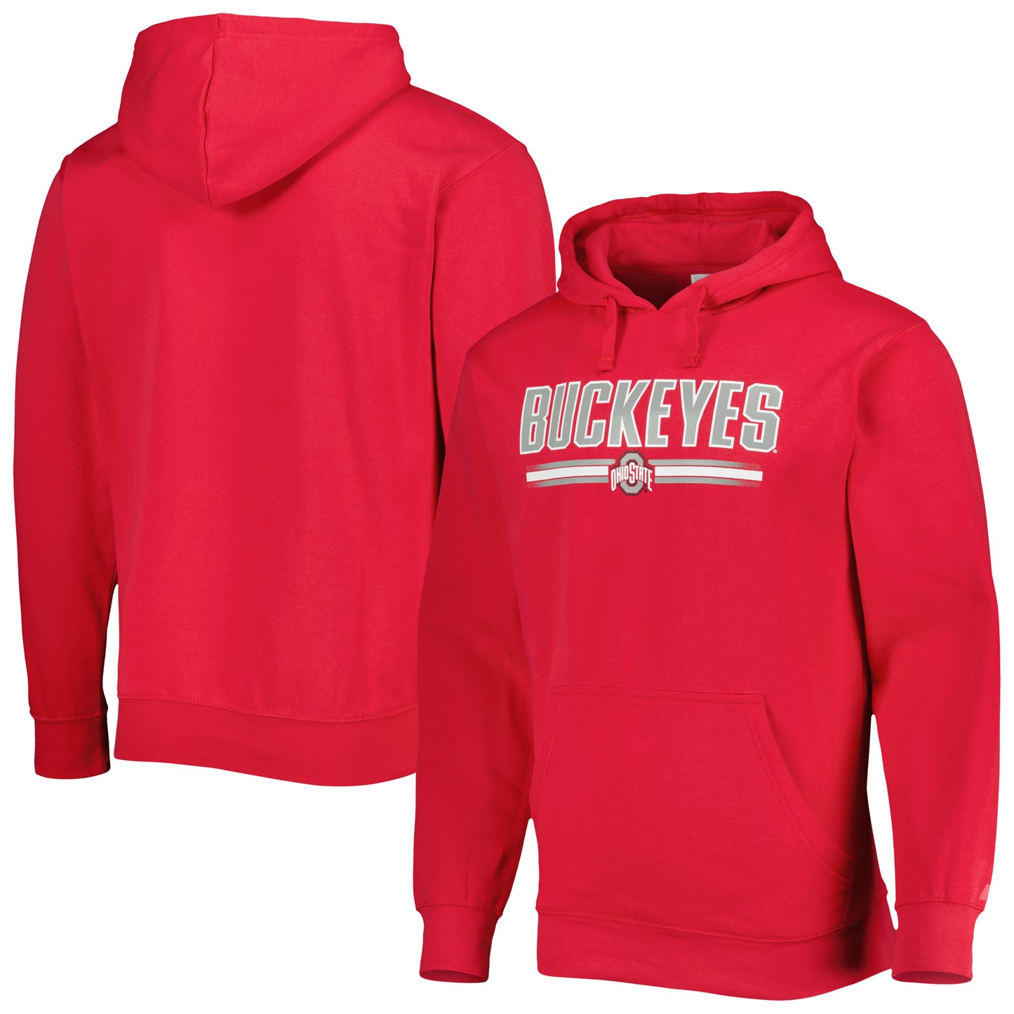 Men's Russell Scarlet Ohio State Buckeyes Pullover Hoodie