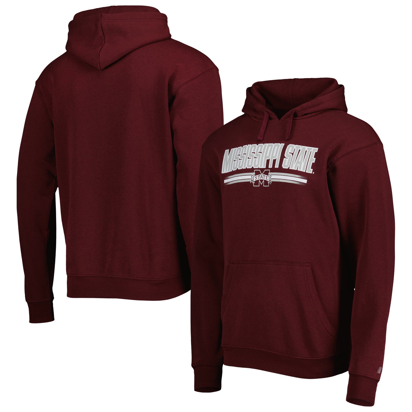 Men's Russell Maroon Mississippi State Bulldogs Pullover Hoodie