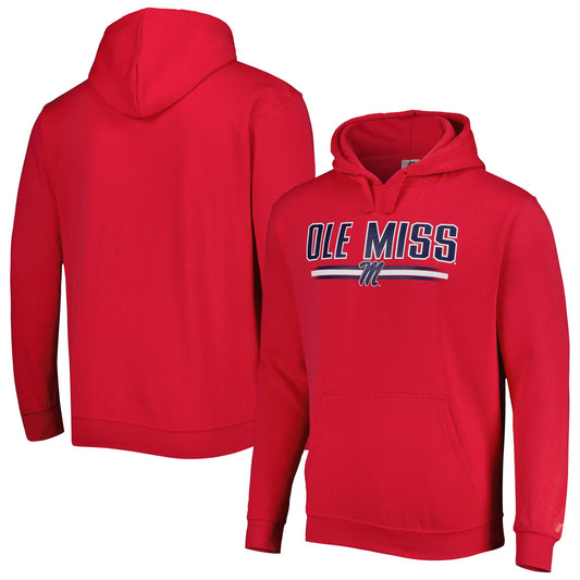 Men's Russell Red Ole Miss Rebels Pullover Hoodie