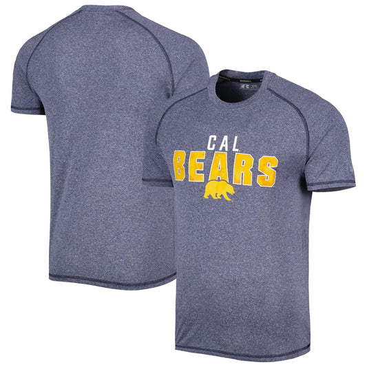 Men's Russell Heather Navy Cal Bears Athletic Fit Raglan T-Shirt