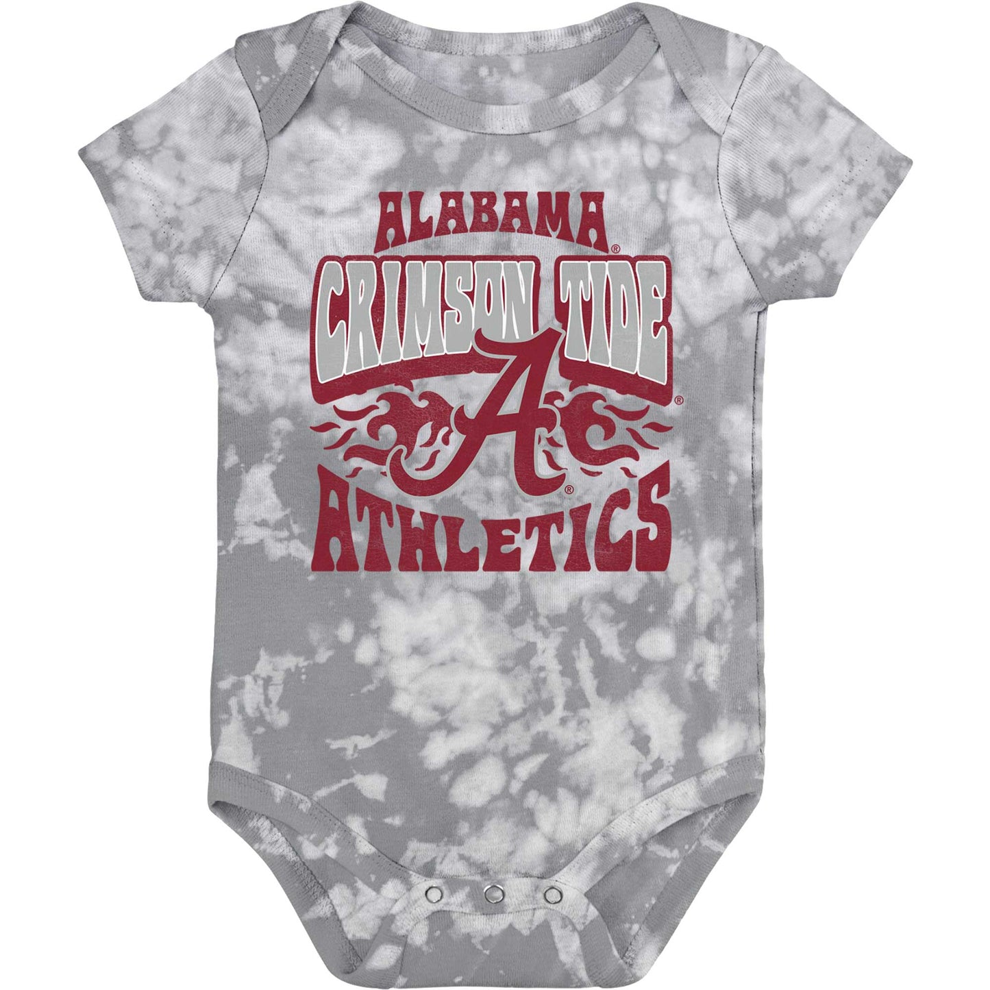 Newborn & Infant Gray Alabama Crimson Tide Lil Rocker Tie-Dye Bodysuit