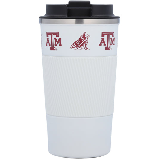 Texas A&M Aggies 18oz Coffee Tumbler with Silicone Grip