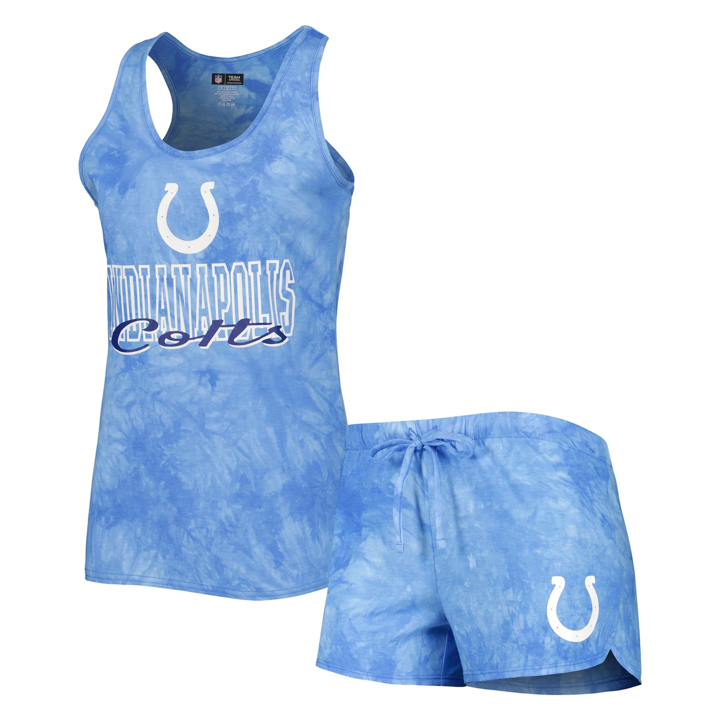 Women's Concepts Sport Royal Indianapolis Colts Billboard Scoop Neck Racerback Tank and Shorts Sleep Set