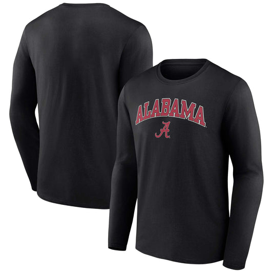 Men's Fanatics Black Alabama Crimson Tide Campus Long Sleeve T-Shirt