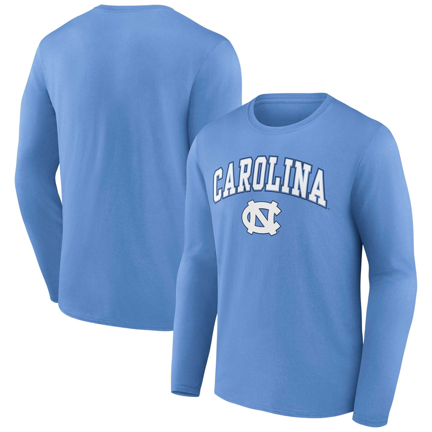 Men's Fanatics Carolina Blue North Carolina Tar Heels Campus Long Sleeve T-Shirt