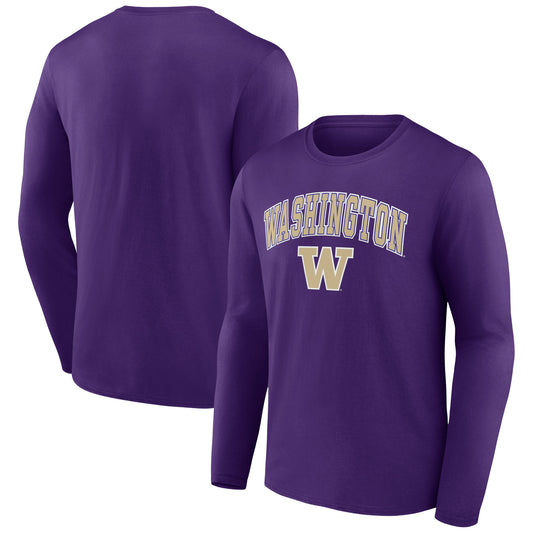 Men's Fanatics Purple Washington Huskies Campus Long Sleeve T-Shirt