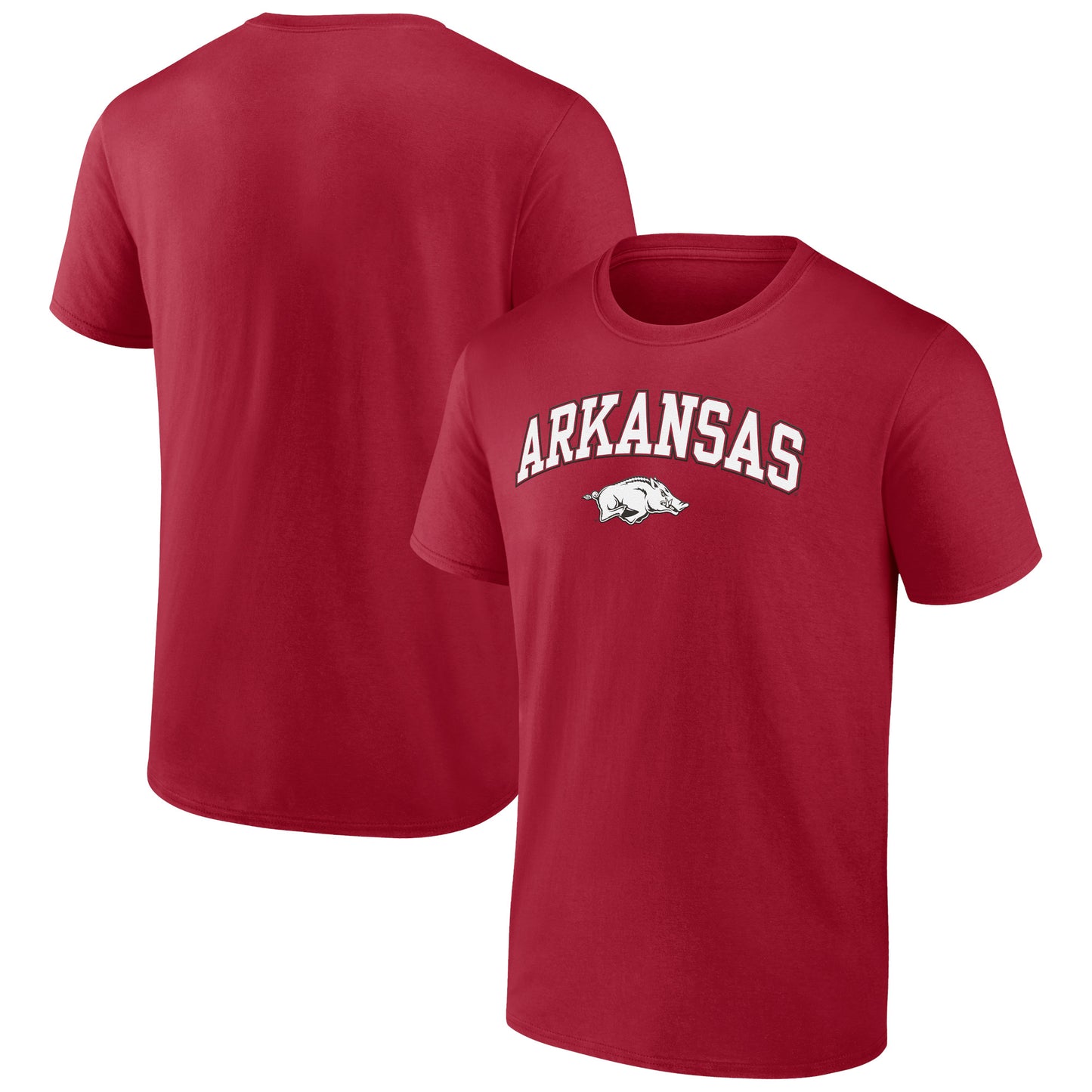 Men's Fanatics Cardinal Arkansas Razorbacks Campus T-Shirt