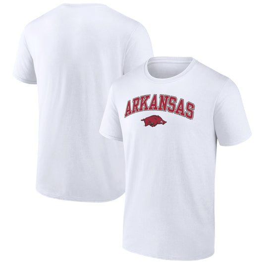 Men's Fanatics White Arkansas Razorbacks Campus T-Shirt