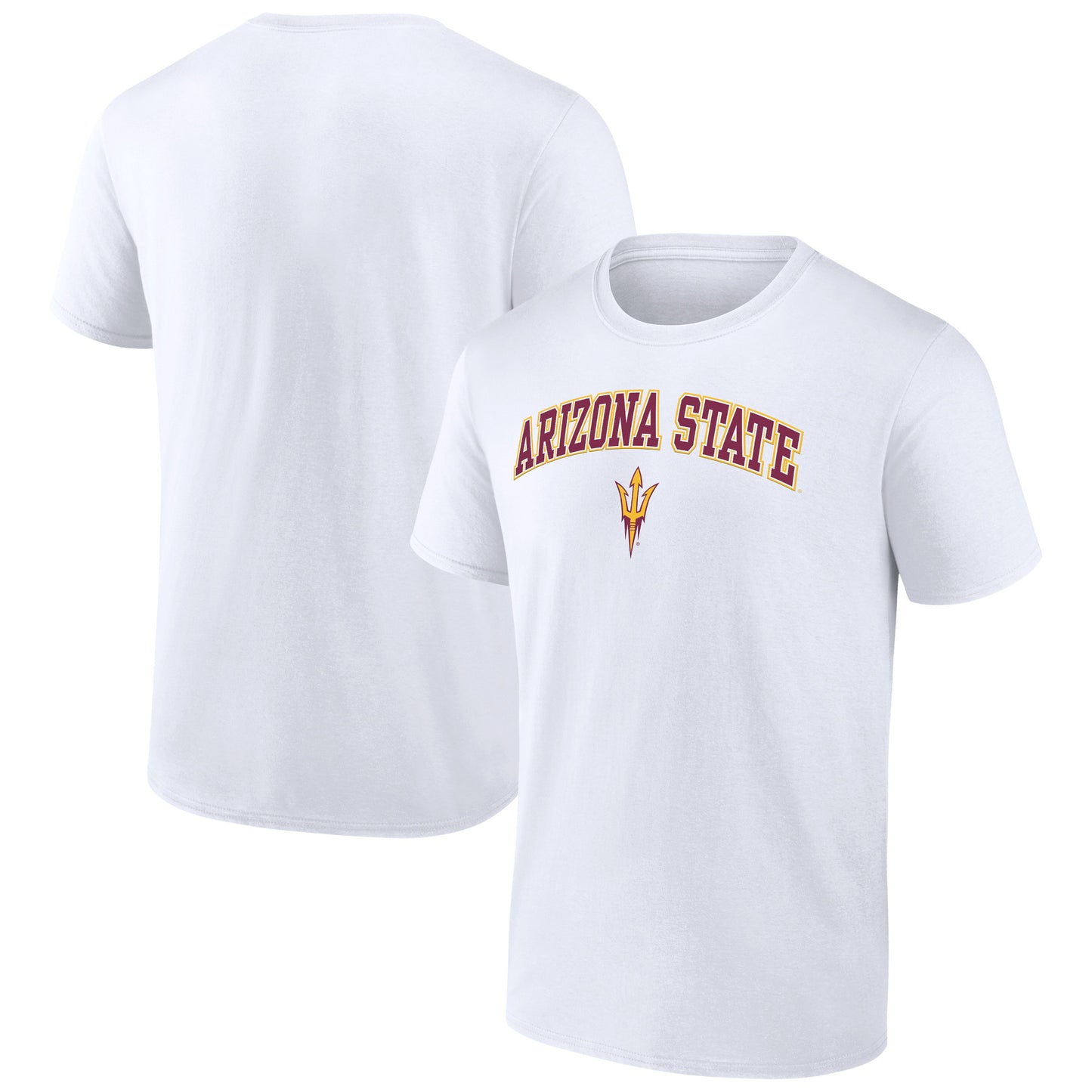 Men's Fanatics White Arizona State Sun Devils Campus T-Shirt