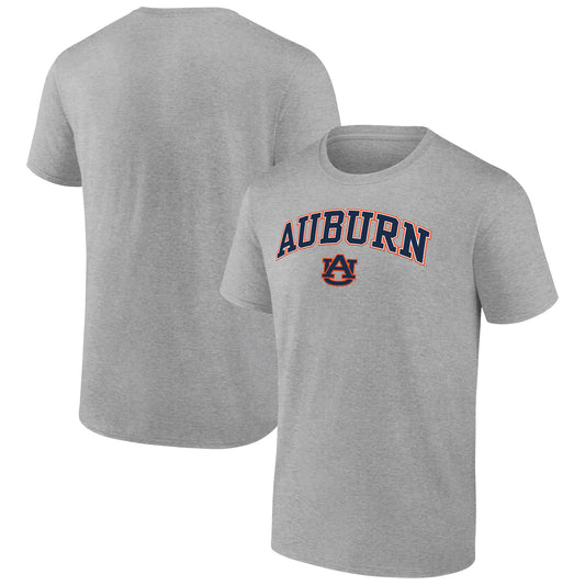 Men's Fanatics Heather Gray Auburn Tigers Campus T-Shirt