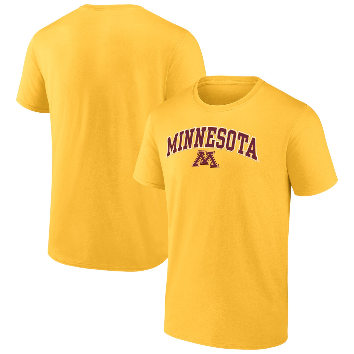 Men's Fanatics Gold Minnesota Golden Gophers Campus T-Shirt