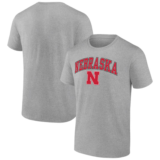 Men's Fanatics Steel Nebraska Huskers Campus T-Shirt