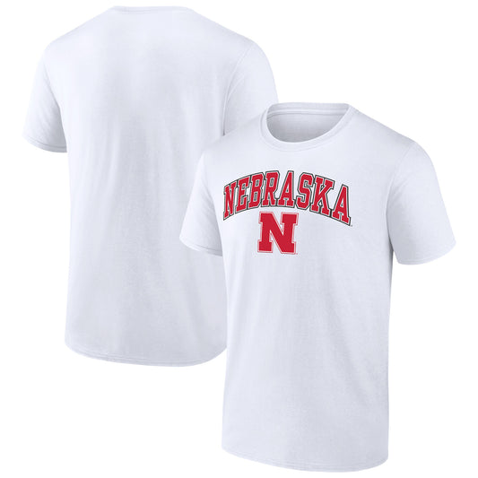 Men's Fanatics White Nebraska Huskers Campus T-Shirt