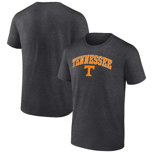 Men's Fanatics Heather Charcoal Tennessee Volunteers Campus T-Shirt