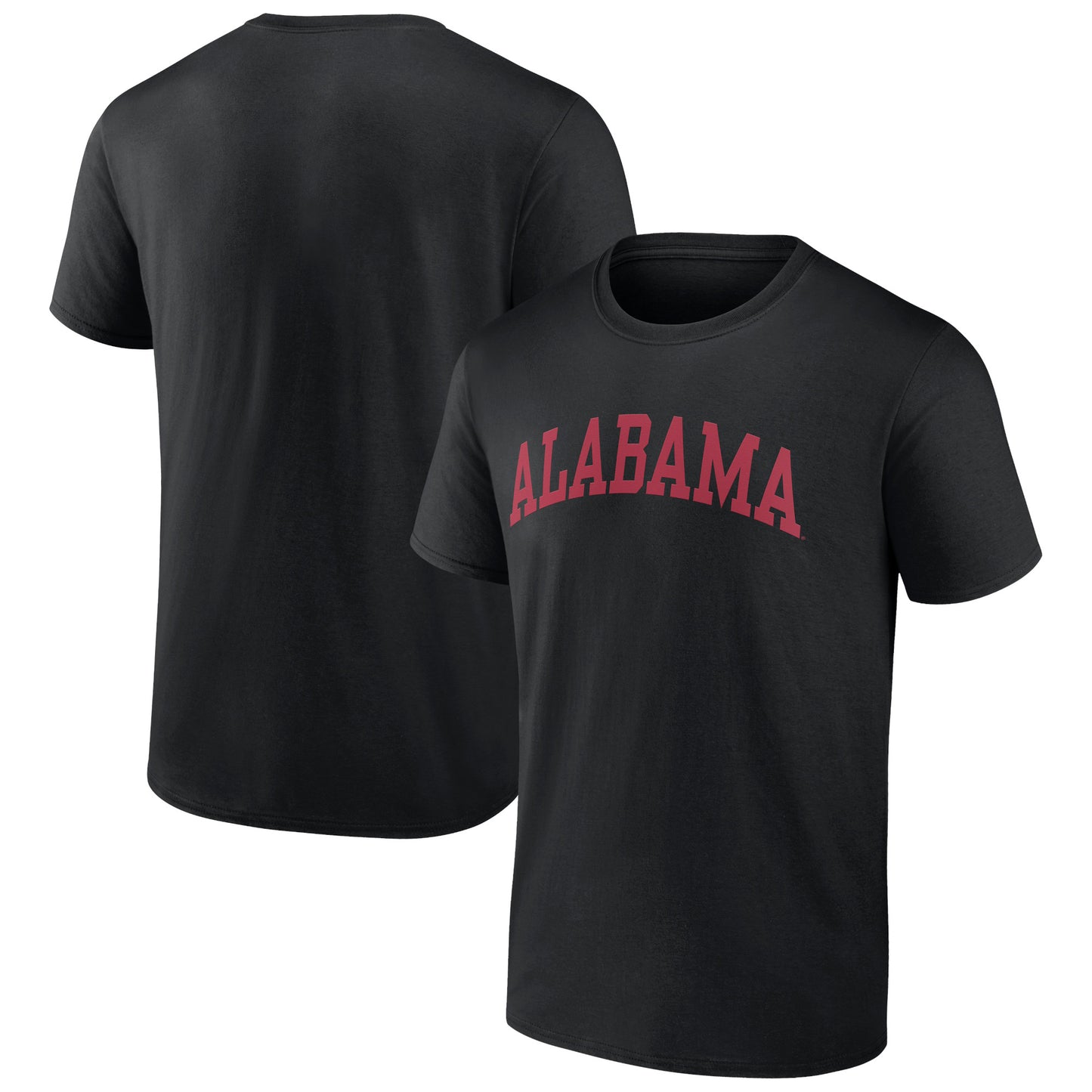 Men's Fanatics Black Alabama Crimson Tide Basic Arch T-Shirt